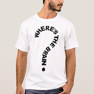 頭脳があるところ疑門符 Tシャツ