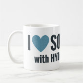 頭脳のハート コーヒーマグカップ (左)