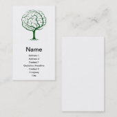 頭脳の木のイラストレーション 名刺 (正面/裏面)
