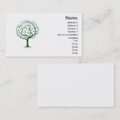 頭脳の木のイラストレーション 名刺 (正面/裏面)