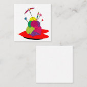 頭脳の氷の叫び スクエア名刺 (正面/裏面)