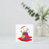 頭脳の氷の叫び スクエア名刺 (スタンド正面)