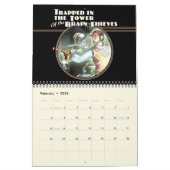 頭脳の盗人のカレンダーのタワーで引っ掛けられる カレンダー (2月 2026)