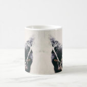 頭脳の霧の穂軸のくもの巣の子猫のコーヒー・マグ モーフィングマグカップ (中央)