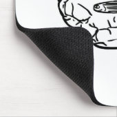 頭脳のmousepadのZebrafish マウスパッド (コーナー)