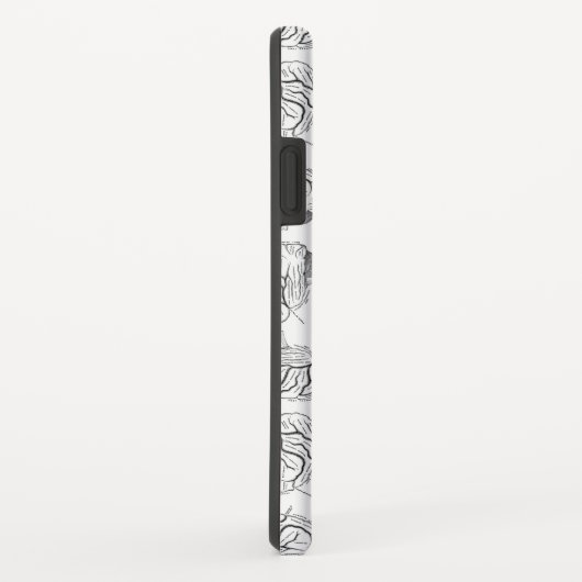 頭脳はパターン旧式な医学のテーマを図表で示します Case-Mate iPhoneケース (裏面/右)