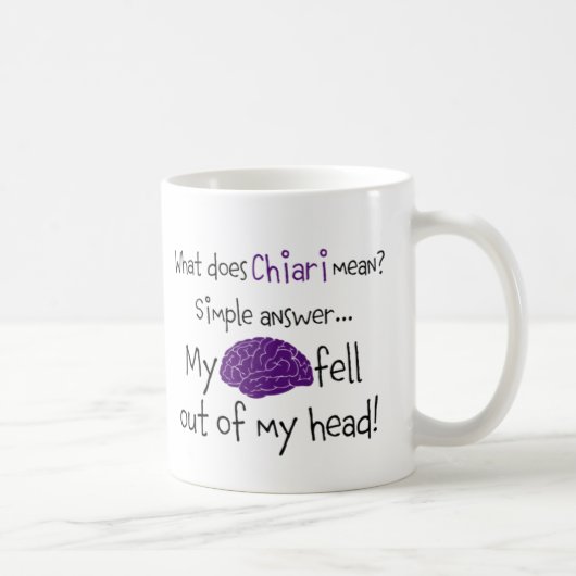 頭脳は落ちました コーヒーマグカップ (右)