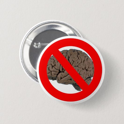 頭脳無し 缶バッジ (正面&裏面)