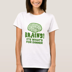 頭脳、それはであるものが夕食のためです Tシャツ
