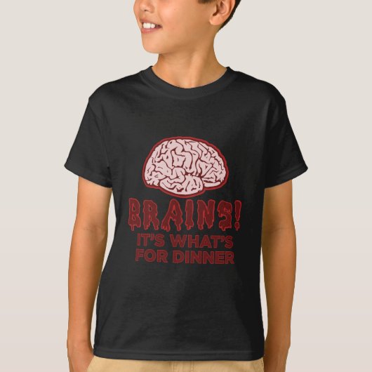 頭脳、それはであるものが夕食のためです Tシャツ (正面)