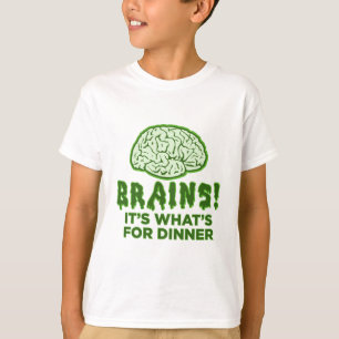 頭脳、それはであるものが夕食のためです Tシャツ