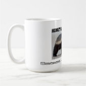 頭脳(イメージ)を持つラーテル愛可愛い人 コーヒーマグカップ (左)