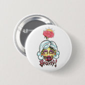 頭脳! ボタン 缶バッジ (正面&裏面)