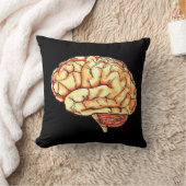 頭脳color/B&Wの装飾用クッション クッション (ブランケット)