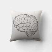 頭脳color/B&Wの装飾用クッション クッション (裏面)