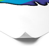 頭蓋骨と唇 ポスター (角)