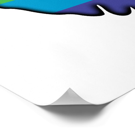 頭蓋骨と唇 ポスター (角)