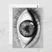 頭蓋骨の目 二重視 ポストカード (正面/裏面)