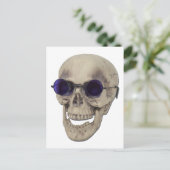 頭蓋骨パープルグラス121611 ポストカード (スタンド正面)