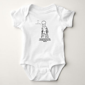 頭蓋骨滑化不全Tシャツ ベビーボディスーツ