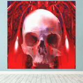 頭蓋骨輸血 キャンバスプリント (インサイチュ (ウッドフロア))