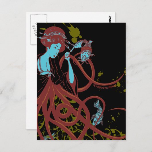 頭足寿司 ポストカード (正面/裏面)