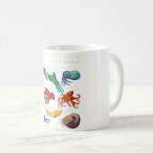 頭足類のタコイカ コーヒーマグカップ (正面右)