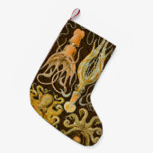 頭足類タコイカ海自然 スモールクリスマスストッキング (正面 (吊り時))