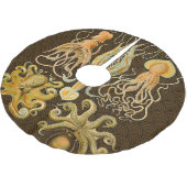 頭足類タコイカ海自然 ブラッシュドポリエステルツリースカート (アングル)