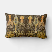 頭足類タコイカ海自然 ランバークッション (裏面)