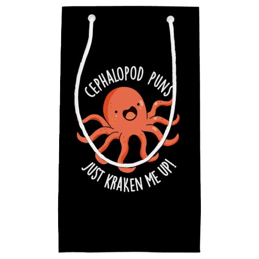 頭足類パンズジャストクラーケンプンダークBG スモールペーパーバッグ (正面)