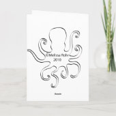 頭足類誕生日 カード (裏面)