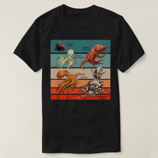頭足類 Tシャツ (デザイン正面)