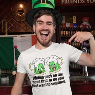 頭部が付いているビール Tシャツ