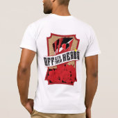 頭部とを離れて! Tシャツ (裏面)