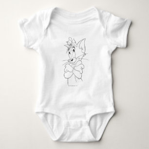 頭部のトムとジェリー ベビーボディスーツ