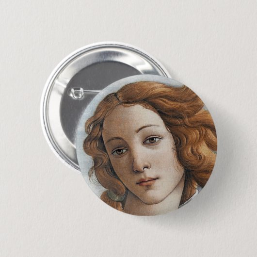 頭部の上の金星の終わりの誕生 缶バッジ (正面&裏面)