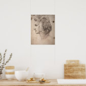 頭部の勉強 ポスター (キッチン)