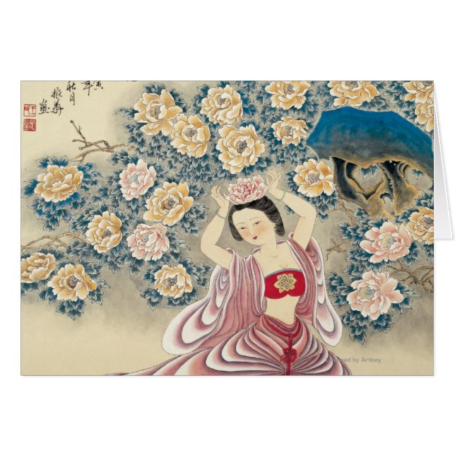 頭部の花を身に着けていること (正面横)