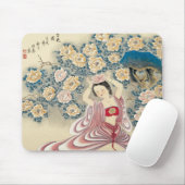 頭部の花を身に着けていること マウスパッド (マウス)