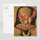 頭部の解剖図 ポストカード (正面/裏面)