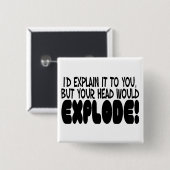 頭部は爆発します 缶バッジ (正面&裏面)