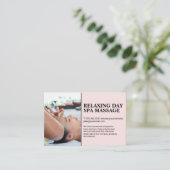 頭部マッサージ | デイスパ 名刺 (スタンド正面)