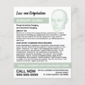 頭部モデル、整形外科医、整形外科 チラシ (正面)