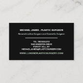 頭部モデル、整形外科医、整形外科 名刺 (裏面)