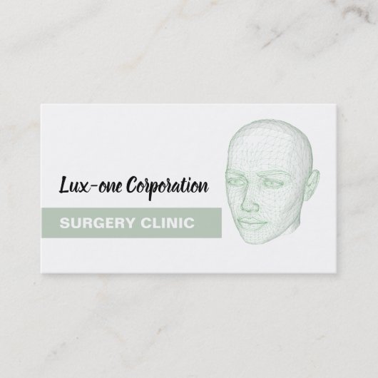 頭部モデル、整形外科医、整形外科 名刺 (正面)