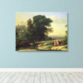 頭部付き風景 キャンバスプリント (インサイチュ (ウッドフロア))