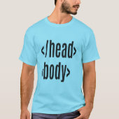 頭部体ギークギフト Tシャツ (正面)