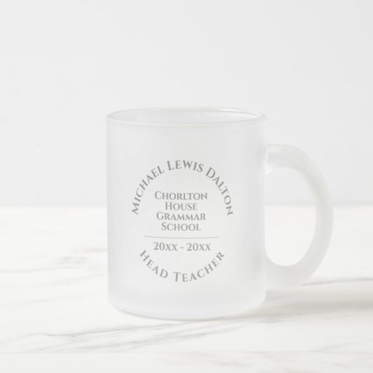 頭部先生提示 フロストグラスマグカップ (右)