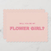 頭部外輪花少女プロポーザルのカード 招待状 (正面/裏面)